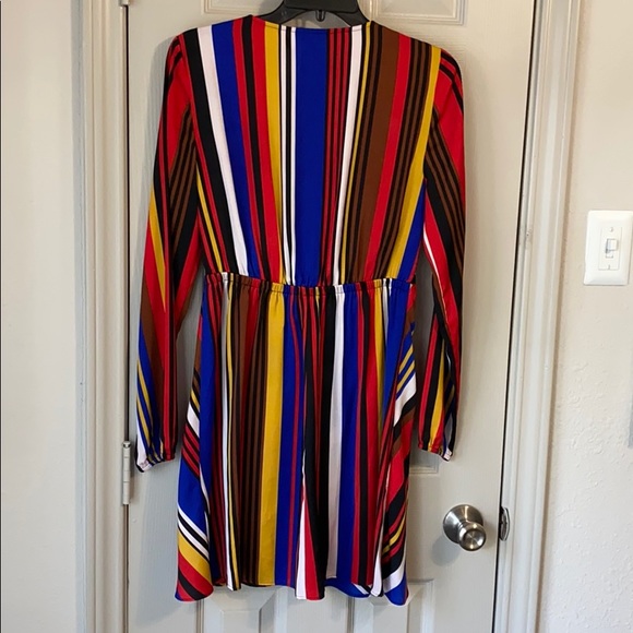 Express Multicolored Striped Dress - Picture 4 of 4